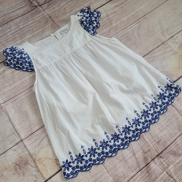 Madewell Eyelet Ruffle Sleeve Top 0 - Picture 12 of 12